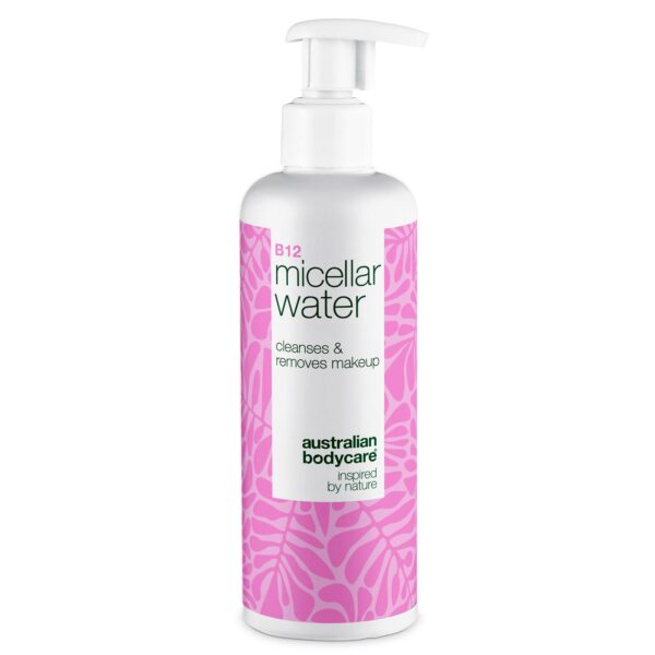 Micellar Water - Fjerner makeup og beroliger sart, tør hud â Micellar Water fjerner makeup og rødme. Velegnet til sensitiv hud. Indeholder B12, Niacinamid og fugtgivende Glycerin. - 1 stk.